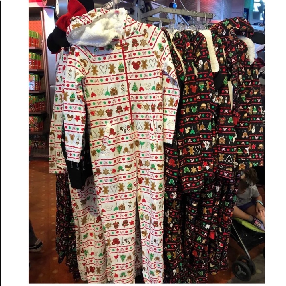 Disney Parks Holiday Mickey Snacks Women’s Onesie - Picture 2 of 8